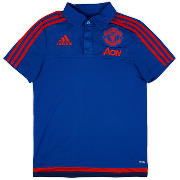 2015-16 Manchester United adidas Polo - 8/10 - (L.Boys)