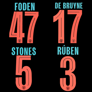 Flocage Troisième Manchester City 2023-24