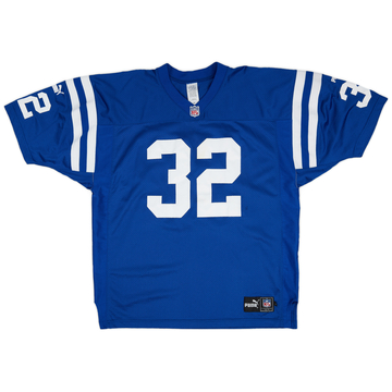 1999-00 Indianapolis Colts James #32 Maillot domicile authentique Puma (Excellent) 3XL
