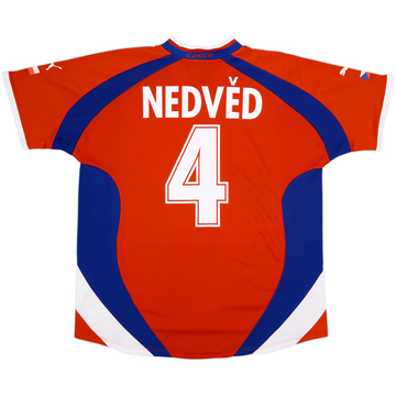 2000-02 Czech Republic Maillot domicile basique Nedved #4