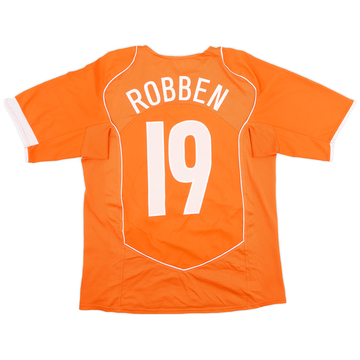 2004-06 Netherlands Maillot Domicile Robben #19 - 6/10 - (S)