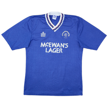 1990-92 Rangers Maillot Domicile - 9/10 - (M)