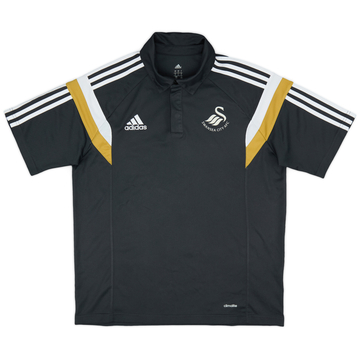 2014-15 Swansea adidas Polo - 9/10 - (L)
