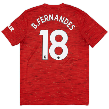 2020-21 Manchester United Maillot domicile B.Fernandes #18 - 7/10 - (L)