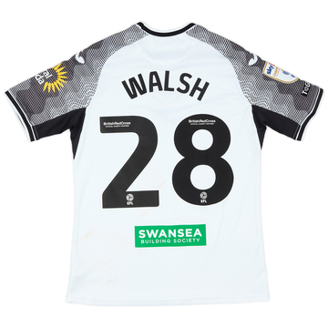 2023-24 Swansea Maillot Domicile porté en match Walsh #28