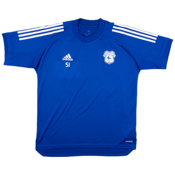 2020-21 Cardiff City adidas Maillot d'entraînement édition joueur #51 - 8/10 - (M)