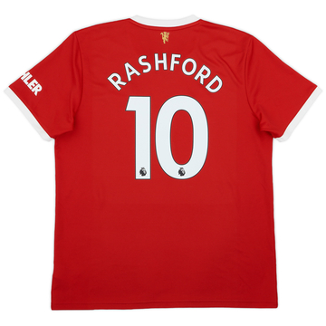 2021-22 Manchester United Home Shirt Rashford #10