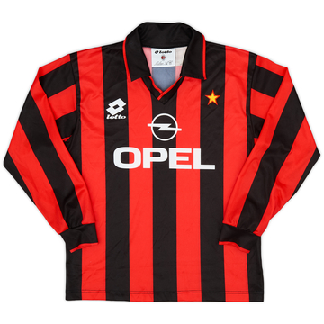 Maillot Domicile Manches Longues AC Milan 1995-96 - 8/10 - (XL.Boys)
