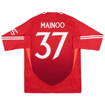 2024-25 Manchester United Maillot Authentique Domicile ML Mainoo #37