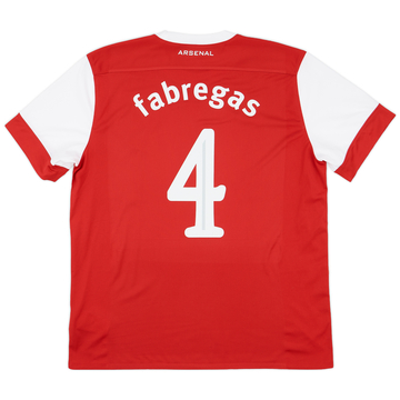 2010-11 Arsenal Maillot Domicile Fabregas #4 - 5/10 - (XL)