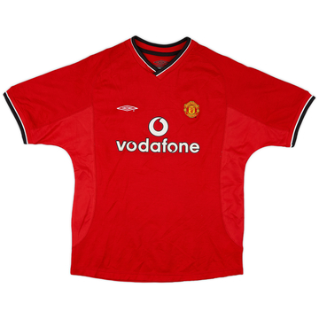 2000-02 Manchester United Maillot Domicile - 7/10 - (L.Boys)