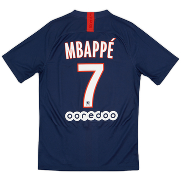 2019-20 Paris Saint-Germain Maillot Domicile Mbappe #7 - 9/10 - (S)