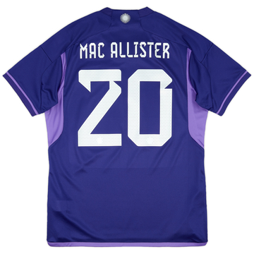 2022-23 Argentina Maillot Extérieur contre Pologne Mac Allister #20