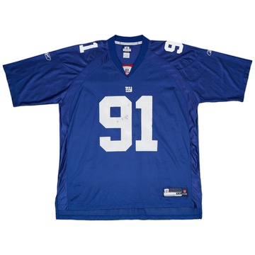 2007 New York Giants Maillot domicile Reebok On Field Tuck #91 - 8/10 - (XXL)