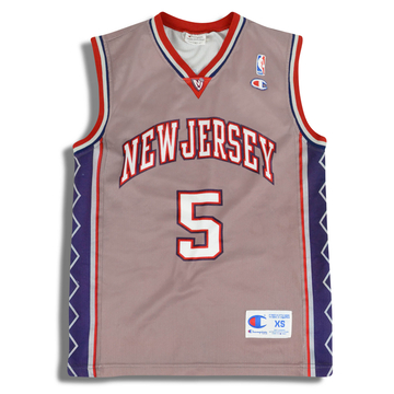 2001-05 New Jersey Nets Kidd #5 Maillot Champion (Alternatif) XS