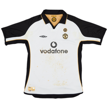 2001-02 Manchester United Maillot extérieur/troisième centenaire - 4/10 - (Garçons L)