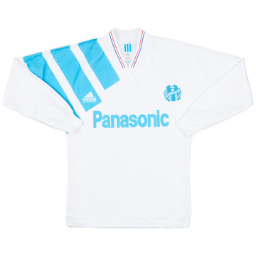 1991-92 Olympique Marseille Maillot domicile L/S - 7/10 - (S)