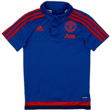 2015-16 Manchester United adidas Polo - 9/10 - (S.Boys)