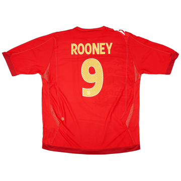 2006-08 England Maillot extérieur Rooney #9 - 7/10 - (XL)
