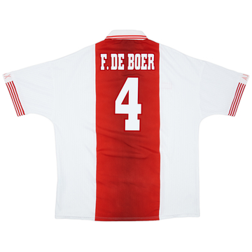 1998-99 Ajax Maillot Domicile F.De Boer #4 - 9/10 - (XXL)