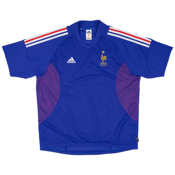 2002-04 France Maillot domicile 'Signé' - 6/10 - (XL)