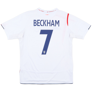 2005-07 Maillot domicile Angleterre Beckham #7 - 6/10 - (L)