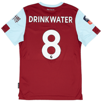 Maillot domicile Burnley 2019-20 FA Cup de match Drinkwater #8