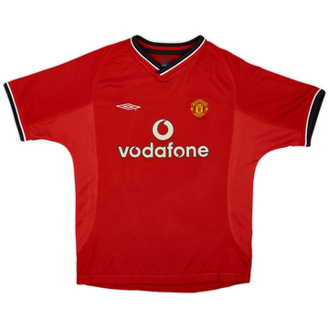 2000-02 Manchester United Maillot domicile - 8/10 - (M.Boys)