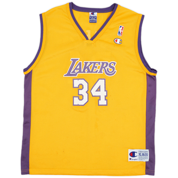 1999-02 LA Lakers O'Neal #34 Champion Maillot domicile - 7/10 - (XL.Boys)