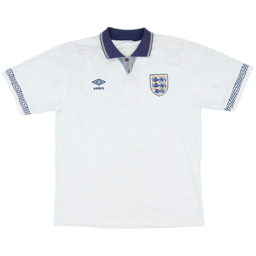 1990-92 Maillot domicile Angleterre - 5/10 - (L)