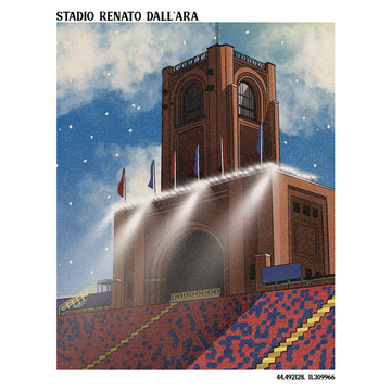 Affiche A3 Stadio Renato Dall'Ara