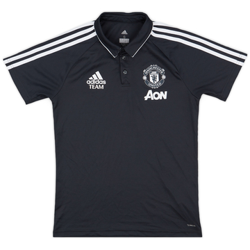 2017-18 Manchester United adidas Polo - 9/10 - (S)