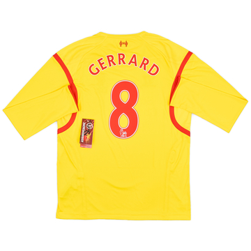 2014-15 Liverpool Maillot Extérieur ML Gerrard #8 (M)