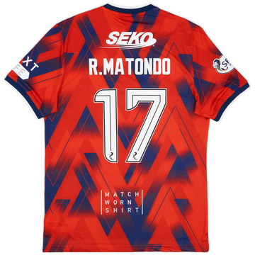 2023-24 Rangers Quatrième maillot de match R. Matondo #17