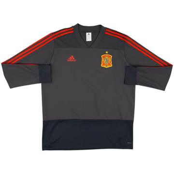 2017-18 Spain adidas Haut d'entraînement - 8/10 - (XL)