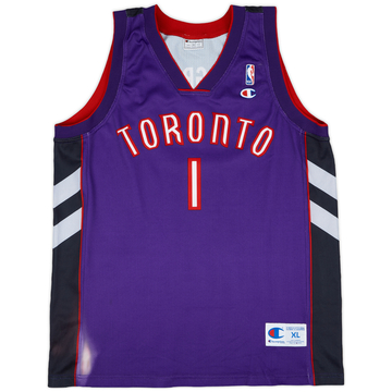 1999-00 Toronto Raptors McGrady #1 Maillot extérieur Champion - 5/10 - (XL)