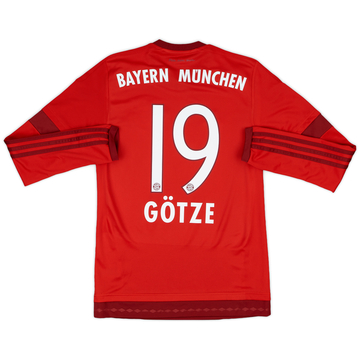 2015-16 Bayern Munich Maillot domicile ML Gotze #19 - 10/10 - (XS)