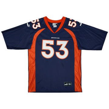 1998-01 Denver Broncos Romanowski #53 Maillot domicile Puma - 8/10 - (L)
