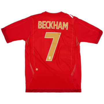 2006-08 England Maillot extérieur Beckham #7 - 5/10 - (M)