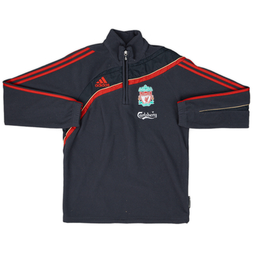 2009-10 Liverpool adidas Sweat polaire 1/4 Zip - 9/10 - (S)