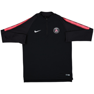 2018-19 Paris Saint-Germain Nike Haut d'entraînement 1/4 de zip - 8/10 - (L)