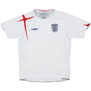2005-07 England Maillot Domicile - 4/10 - (L)