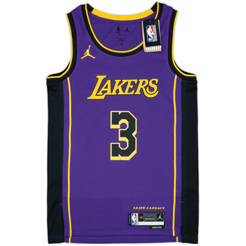 2022-25 LA Lakers Davis #3 Jordan Maillot Swingman alternatif (S)