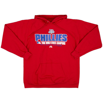 2008 Philadelphia Phillies World Series Champions Majestic Sweat-shirt à capuche - 9/10 - (M)