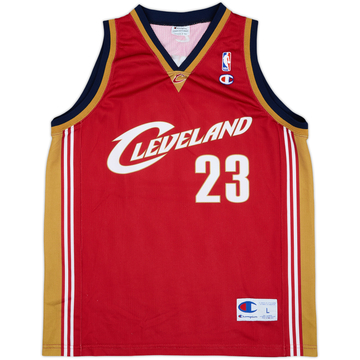 2003-10 Cleveland Cavaliers James #23 Champion Maillot extérieur - 8/10 - (L)