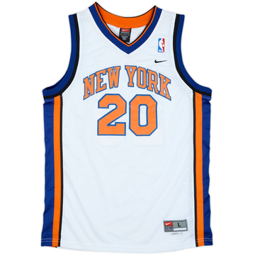 2000-01 New York Knicks Houston #20 Nike Maillot Swingman Domicile - 8/10 - (L.Boys)