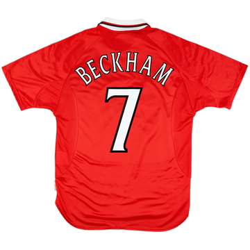1999-00 Manchester United 'CL Winners' Maillot Beckham #7 - 7/10 - (L)