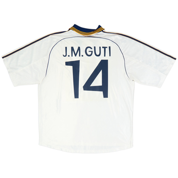 1998-00 Real Madrid Maillot Domicile J.M.Guti #14 - 8/10 - (XL)