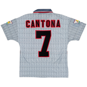 1995-96 Manchester United Maillot Extérieur Cantona #7 - 8/10 - (Y)