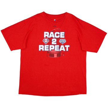 2009 Philadelphia Phillies Majestic T-shirt - 8/10 - (XL)